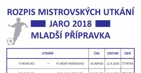 ROZPIS UTKÁNÍ JARO 2018 MLADŠÍ PŘÍPRAVKA